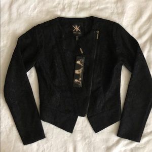 Kardashian Kollection Lace Biker Jacket